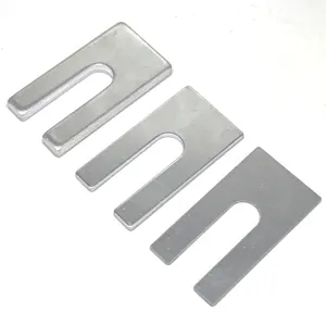 75 90mm Length 1mm 2mm 3mm 5mm 10mm Aluminium Horseshoe Packers U Shape Slotted Shims