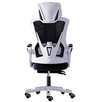 Chaise pivotante de luxe pour dortoirs, étudiants, ergonomique, dossier réglable, utilisation informatique, bureau à domicile, en maille, réglable en hauteur