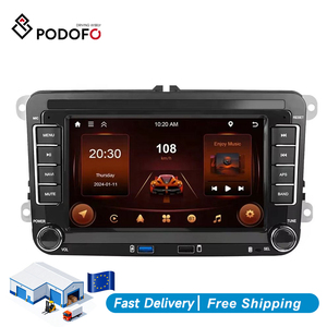 Radio para Auto Android Podofo de 7 Pulgadas, 2+64G, Carplay, Android Auto, GPS, WIFI, RDS para VW/Polo/Candy/Skoda/Jetta/Seat/Touran/Passat/Golf 5 6 - Product Image 1