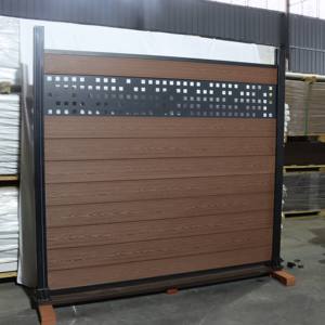 Mur de clôture en PVC Wpc de haute qualité à prix bon marché/clôture en Wpc Stockade Wpc <span class=keywords><strong>180x180</strong></span> complète - Product Image 4