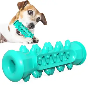 橡胶宠物狗牙刷清洁玩具咀嚼骨食物狗玩具球套中国制造