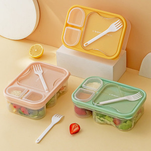 Lonchera Nueva 2026 con Cubiertos, Lonchera para Horno de Microondas, Lonchera Portátil con Compartimentos de Plástico de Grado Alimenticio - Product Image 1