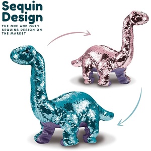 Dinosaurio teledirigido Reversible con lentejuelas que cambian de color, juguete eléctrico para caminar, repetir roar, cantar, lentejuelas, control remoto - Product Image 3