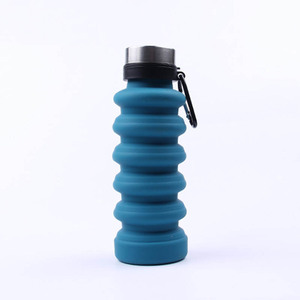 500ml Water Bottle Silicone Outdoor Sports Plastic Bottle custom design logo durable drink bottle collapsible travel waterbottle