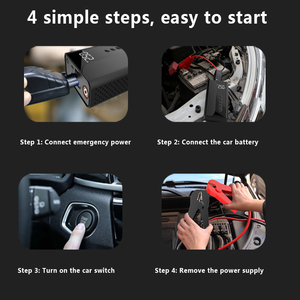 Công suất cao 12V khẩn cấp xe nhảy <span class=keywords><strong>Starter</strong></span> <span class=keywords><strong>Kit</strong></span> với LED ánh sáng và Máy nén khí cho xe Pin nhảy bắt đầu - Product Image 3