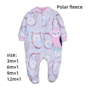 Tutina Invernale per Neonati <span class=keywords><strong>in</strong></span> Fibra di Poliestere con Zip e Piedini, Design Cartoon, Prezzo di Fabbrica - Product Image 5