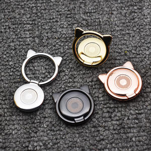 360 rotasyon kedi renkli araç tutucu manyetik emme stentler telefon telefon için Metal halka tutucu karikatür Metal stentler - Product Image 5