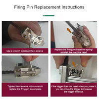 Mini herramienta de acero de mano de cemento semiautomática ST18, clavadora de construcción manual de hormigón, pistola de clavos para carpintería, herramientas manuales