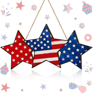 Decoraciones Patrióticas para el 4 <span class=keywords><strong>de</strong></span> Julio, Letrero <span class=keywords><strong>de</strong></span> <span class=keywords><strong>Madera</strong></span> <span class=keywords><strong>de</strong></span> Bienvenida para el Día <span class=keywords><strong>de</strong></span> los Caídos, Decoración para el Porche, la Pared del Hogar, el Exterior y la Puerta Principal - Product Image 2