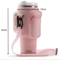 2025 néoprène couleur bonbon extérieur bouteille d'eau sac isotherme avec sangle confortable épaule bouteille en forme de refroidisseurs