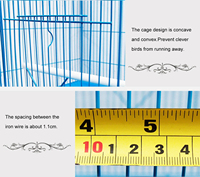 Bain d'oiseaux suspendu pas cher en aluminium, support de cage à oiseaux, décoration, maison d'amour, nid pour cage à oiseaux