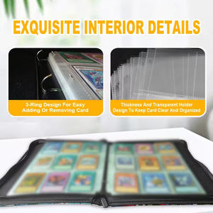 Álbum de coleccionista de tarjetas de página interior desmontable Logotipo personalizado Color <span class=keywords><strong>Yugioh</strong></span> Magician Girl 9 bolsillos Carpeta de tarjetas coleccionables - Product Image 2