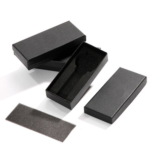Cajas de Papel para Relojes Negros, Cajas de Empaque para Correas de Reloj a la Moda, Caja para Reloj de Hombre - Product Image 3