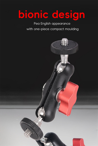 KALIOU Adaptador de Montaje de Zapata con Doble Rótula Giratoria 360 Grados, Brazo Mágico con Tornillo de <span class=keywords><strong>1</strong></span>/4" de Plástico para Luz de Video y Cámara DSLR - Product Image 4