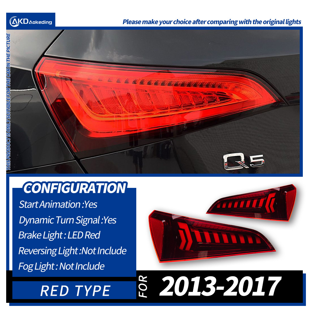 2013-2017pair of red tail lights