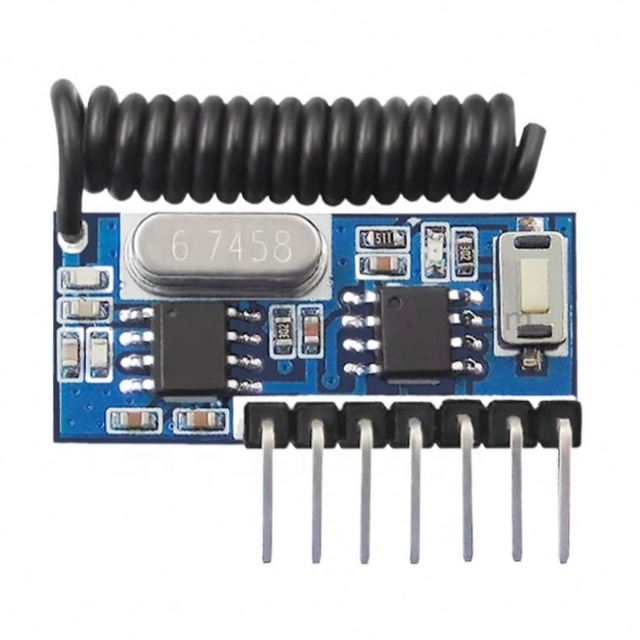 433 Mhz RF Remote Control Transmitter and 433mhz RF Relay Receiver Switch Module Wireless Switch 4 CH Output Control Switch