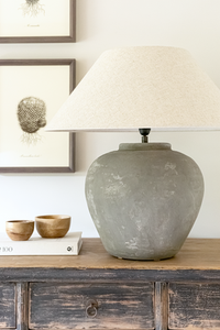 Figo Vase <b>Lamp</b> with Textured Ceramic <b>Base</b> Electric Art Deco Design for Timeless Elegance for Decorative Usage - Product Image 3