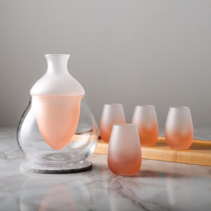 Vente chaude Réchauffeur Froid Saké Ensemble <span class=keywords><strong>Carafe</strong></span> Whisky Verre Décanteur pour Froid Saké Liqueur Drikold Glace Sèche <span class=keywords><strong>Cocktail</strong></span> Verrerie pour la Fête - Product Image 3