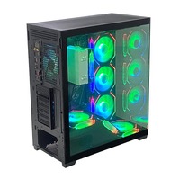 Boîtier PC Gaming Personnalisé Pcooling, Style Populaire, Boîtiers d'Ordinateur de Bureau OEM, Boîtiers PC Gaming ATX Cube