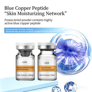 Ampoule faciale au cuivre et aux peptides Vickers OEM personnalisée avec sérum anti-âge GHK-Cu raffermissant et renouvelant la peau pour tous types de peau - Product Image 1