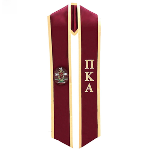 JJ GRADGOWN Écharpe de graduation unisexe personnalisée en polyester brodé, Écharpe de graduation pour les études <span class=keywords><strong>à</strong></span> <span class=keywords><strong>l</strong></span>'étranger, Écharpe de graduation pour uniforme scolaire - Product Image 3