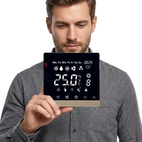 Thermostat intelligent à écran tactile TC86 certifié CE CL, contrôleur de température constante pour climatisation centralisée d'hôtel