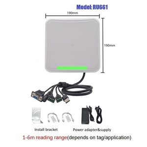 Ru661 UHF RFID Reader 860-960MHz dài phạm vi 6dBi Antenna IP65 không thấm nước cố định Reader với <span class=keywords><strong>relay</strong></span> đầu ra - Product Image 1