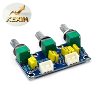Carte de préampli à contrôle de tonalité passif XH-M802, panneau avant avec réglage des basses et des aigus, produit fini HIFI Audiophile