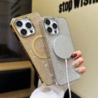 2025 nouvelle coque de téléphone à paillettes de diamant de luxe vente chaude pour Iphone 11 12 13 14 15 16 Pro Max Xr Xs Max 8 Plus étuis de téléphone portable