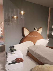 Детская кровать с лисой, новый дизайн, принцесса, розовый мальчик, прекрасная двойная детская кровать, комплект мебели для спальни - Product Image 3