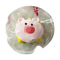 Jouet anti-stress en silicone souple en forme de cochon de dessin animé, à remontée lente, super doux, pour soulager l'anxiété