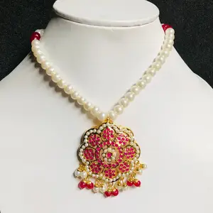 เครื่องประดับราชินีอินเดีย RANI Haar Mala สร้อยคอไข่มุกเครื่องประดับ sabyasachi เครื่องประดับอัญมณี zubeda เครื่องประดับ Nizam ราคาขายส่ง