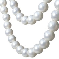 Chaîne de perles PE blanc ivoire 55 cm pour décoration de fond de mariage et fête d'anniversaire, lot en gros pour bricolage
