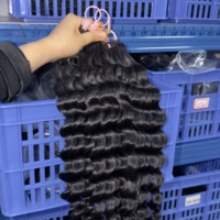 Итальянские кудрявые волосы Factory Curly Miracle Knot для плетения крючком, глубокая волна, предварительно связанные пучки для бохо-причесок, производство