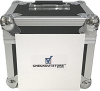 Boîte à disques en aluminium robuste, capacité 100 disques