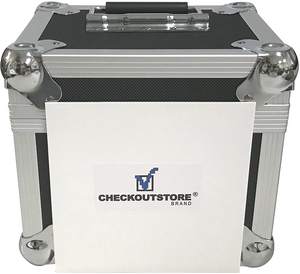 Boîte de <span class=keywords><strong>rangement</strong></span> pour disques vinyles en aluminium robuste 7 pouces <span class=keywords><strong>45</strong></span> <span class=keywords><strong>tours</strong></span> par minute Contient 100 disques - Product Image 4