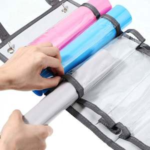 <b>Vinyl</b> Organizers Holder Holds up to 48 Rolls Wall-Mount <b>Vinyl</b> Holder Bag for Craft Room Organizers and <b>Storage</b> - Product Image 4