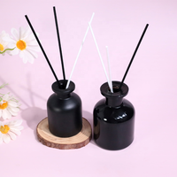 Bouteille en verre ambré 250ml 200ml 100ml pour diffuseur à bâtonnets, diffuseur de luxe, parfum d'ambiance, bouteille vide pour diffuseur