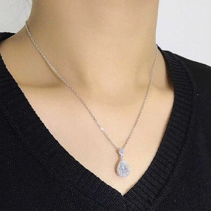 Collar con colgante de gota de agua para mujer, joyería de moda de estilo vintage, regalo para uso diario - Product Image 3