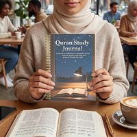 Agenda Diaria Personalizada en Árabe, Cuaderno con Páginas Rayadas, Encuadernación en Espiral, Cubierta de Tela Cosida con Hilo, Tapa Dura