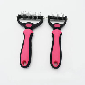 Miễn Phí Mẫu Châu Âu Và Mỹ Nhà Cung Cấp Vật Nuôi Chải Chuốt Rộng Bàn Chải Hai Mặt Rán Dematting Undercoat Rake Dog Tóc Lược <span class=keywords><strong>S</strong></span>,L - Product Image 6