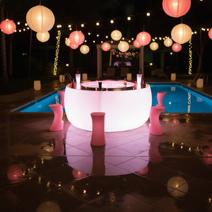 Meja <span class=keywords><strong>Bar</strong></span> Portabel Plastik LED/Lemari <span class=keywords><strong>Bar</strong></span> Mobile LED Modern Tahan Air untuk Dijual - Product Image 6