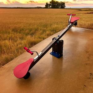 Balançoire en bois couleur chêne 230cm - Product Image 2