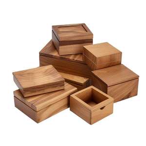 Cajas de Almacenamiento de Madera de Pino Rectangulares Hechas a Medida, Decoración del Hogar, Embalaje de Regalos, Acabado Natural Sin Pulir - Product Image 2