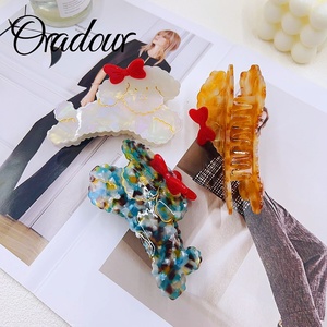 Barrettes personnalisées Oradour <span class=keywords><strong>Cheveux</strong></span> Femme <span class=keywords><strong>Pour</strong></span> <span class=keywords><strong>Mariage</strong></span> Coquette Acétate de cellulose Pinces à <span class=keywords><strong>cheveux</strong></span> légères durables personnalisables - Product Image 2