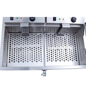 <span class=keywords><strong>Friteuse</strong></span> commerciale à <span class=keywords><strong>double</strong></span> <span class=keywords><strong>cuve</strong></span> 16L+16L pour cuisson rapide à l'huile, en promotion - Product Image 3