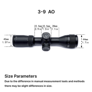 Lunette de visée BANGBANG 3-9 AO en aluminium, haute qualité, HD, étanche, anti-buée, antichoc, légère, pour l'extérieur - Product Image 6