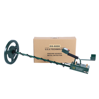 Detector de Metales Subterráneo Recargable GS6000, Modo de Discriminación Manual con Balance de Tierra, Alcance de 4-5m