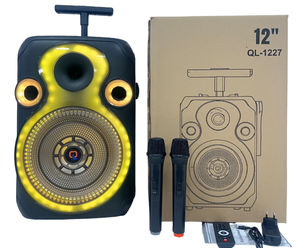 Système de karaoké sans fil 12 pouces avec 2 micros, lumières LED RGB, 20W, télécommande 5.0, batterie 3600mAh, enceinte portable pour fêtes - Product Image 6