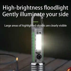 Porte-clés multifonctionnel Lampe de poche LED Luminous UV Blacklight Outdoor Portable USB Rechargeable Flashlight With Warning Light - Product Image 3